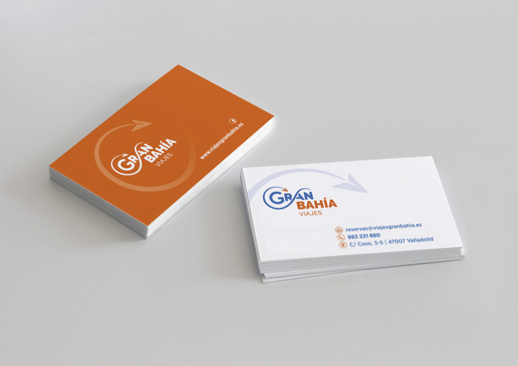 Gran Bahía Viajes - Imagen corporativa - Tarjetas - Ivan Diez